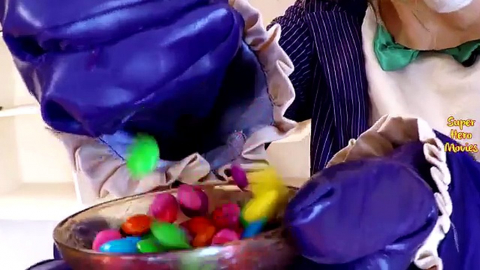 Joker M&M Chocoloates | Frozen Elsa Becomes Snake | Spiderman Vs Joker SuperHeroes In Real Life