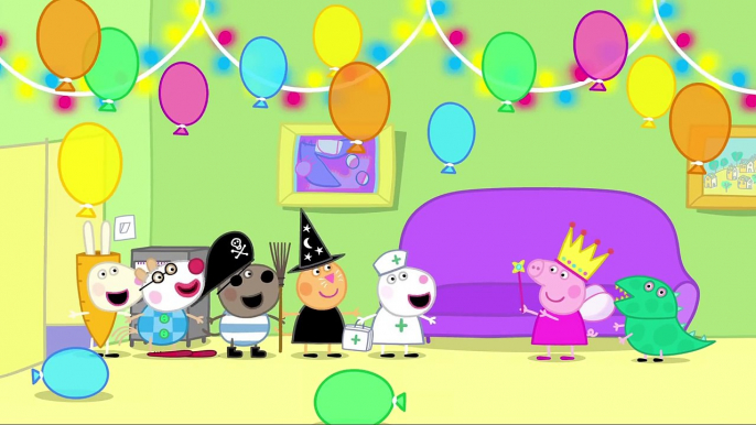 Peppa Pig Piggy in the Middle Fancy Dress Party Series 1 Episode 33 34