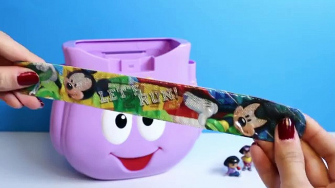 Dora la Mochila de los Huevos Sorpresa de Dora La exploradora, Peppa Pig, Mickey Mouse, los Huevos Sorpresa