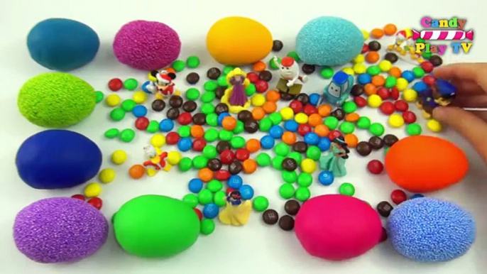 Play Doh Surprise Eggs | Learn Colours with Surprise Eggs in Squishy Foam | Opening Surprise Eggs