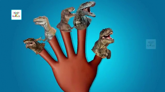 Dinosaur Cartoon 3D Finger Family Nursery Rhyme | Daddy Finger Dinosaurs Finger Family Rhymes