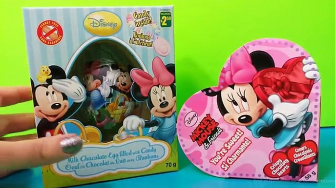 Huge Disney Mickey and Minnie Mouse Chocolate Egg Surprise & Valentines day chocolates