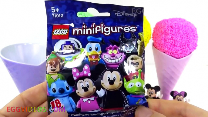 Foam Clay Ice Cream Waffle Surprise Toys Batman Dory Disney Cars Mickey Mouse Minnie Chocolate Eggs