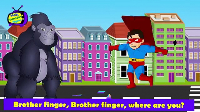 Superheroes Vs Giant Groilla Finger Family Songs Collection |FingerFamily Nursery Rhyme