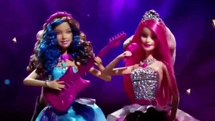 NEW Barbie Rock N Royals Folding Concert Stage Dollhouse Rockstar Courtney & Erika Singin