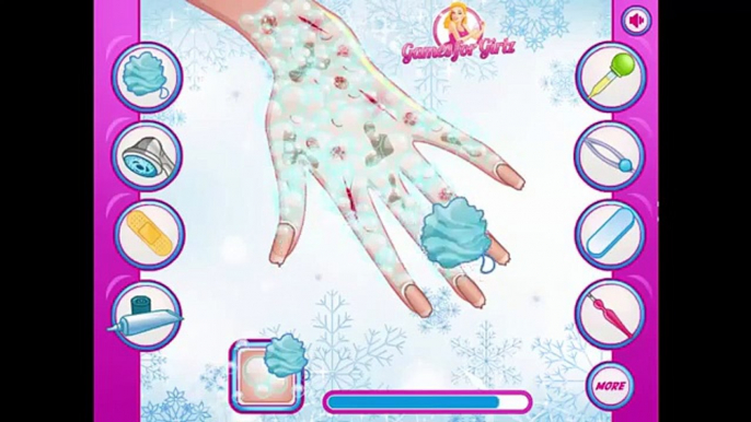 ᴴᴰ ♥♥♥ Disney Frozen Games - Princess Elsa Great Manicure - Baby videos games for kids