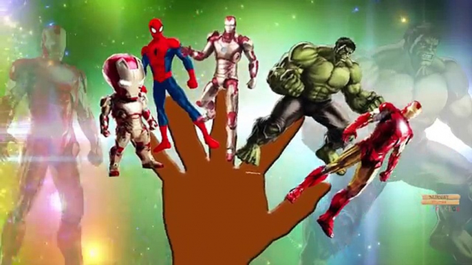 Superhero Hulk Spiderman Ironman Batman Little Babies Finger Family Songs Nursery Rhymes L