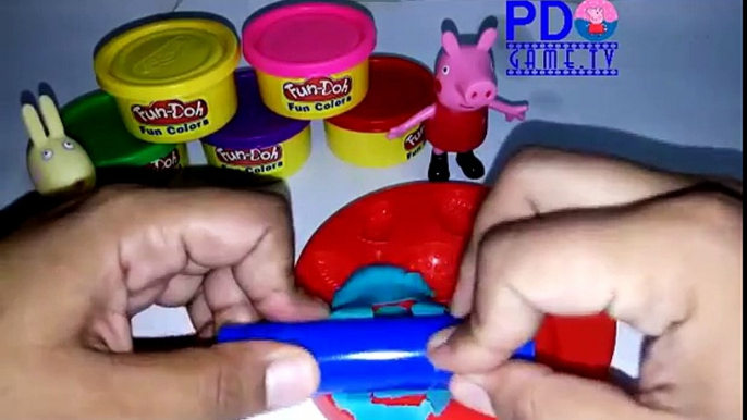Learn names of fruits and vegetables with Peppa Pig play doh fruit - Hide and Seek game