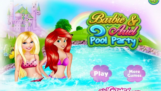 Barbie Y Ariel Fiesta En La Piscina – Mejor Barbie Juegos De Vestir Para Niñas Y Niños