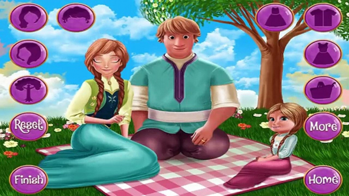 La princesa Anna y Kristoff de Picnic con la Familia de Disney, Juegos para Niños