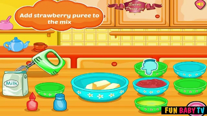Hello Kitty Strawberry Cheese Cake gameplay-games for girls-cooking games