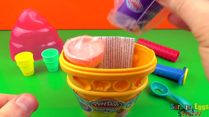 PLAYDOH Scoops ICE CREAM MAKER How to Make Ice Cream Play Doh Surprise Egg Kinder Surprise