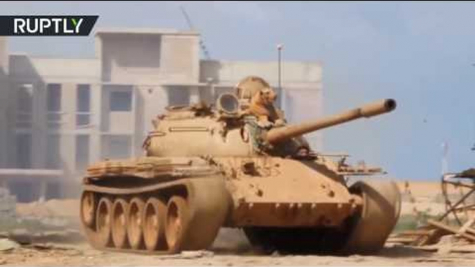 (RAW) Libyan National Army forces recapture Ras Lanuf oil port