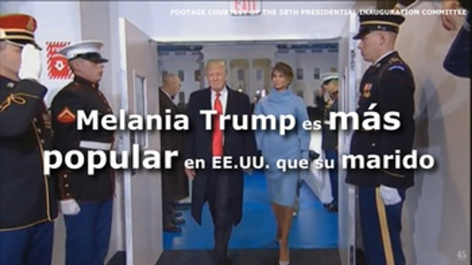 Melania Trump es más popular entre los estadounidenses que su marido Donald Trump
