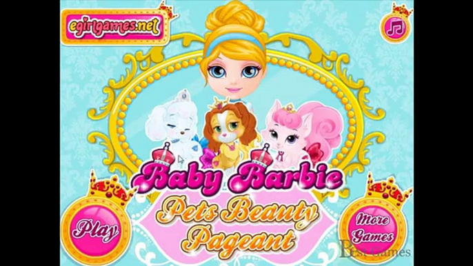 Baby Barbie Pets Beauty Pageant - Barbie Pets Care Games for Kids