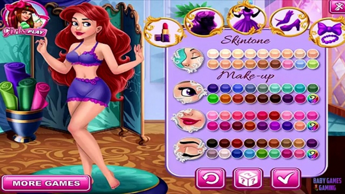 Chibi Disney Princess Maker ♥ Princesses Elsa , Ariel , Rapunzel , Jasmine ( Dress Up Game