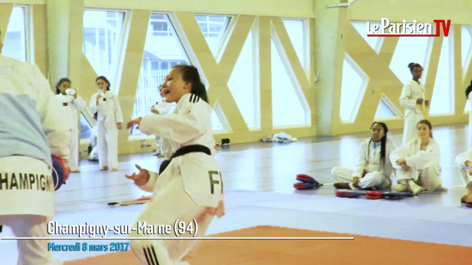 Les futures championnes de Taekwondo à Champigny