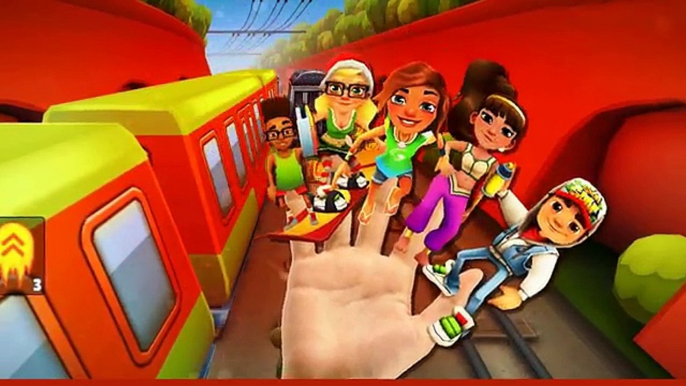 Finger Family Subway Surfers Cheats Cartoons For Children | Finger Family Children Nursery Rhymes