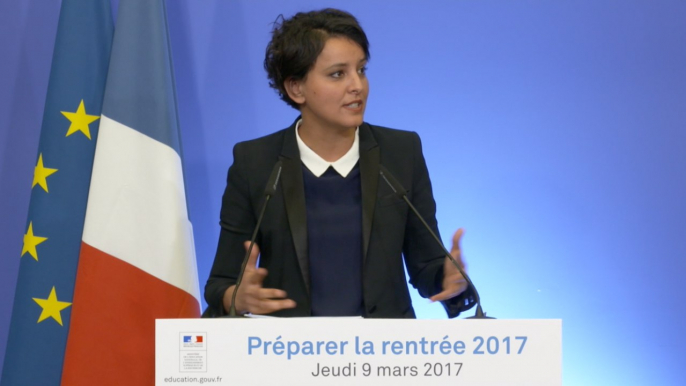 [ARCHIVE] Préparer la rentrée : conférence de presse de Najat Vallaud-Belkacem présentant la circulaire de rentrée 2017