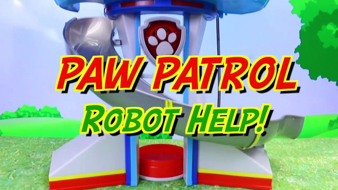 Paw Patrol Kidnapped and Jailed Caged Saved by Ryder and Robo Dog with Big Rig Robot Semi-Truck-YAXh_x0