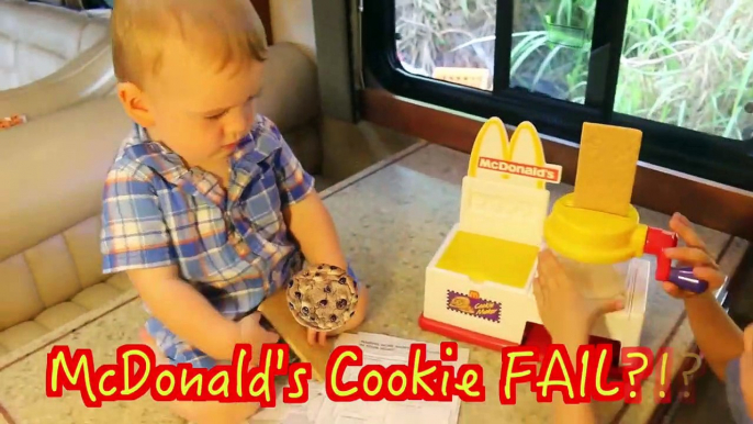 Baby Cooking McDonald's Play Kitchen COOKIE Maker Play-Doh Chicken McNuggets French Fries Happy Meal-mB5