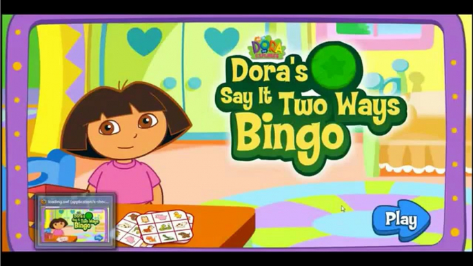 DORA THE EXPLORER - Doras Say it Two Ways Bingo | Dora Online Game HD (Game for Children)