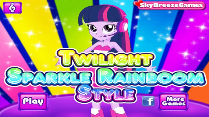 My Little Pony Equestria Girls Rainbow Rocks Twilight Sparkle Rainbooms Style Dress Up Gam