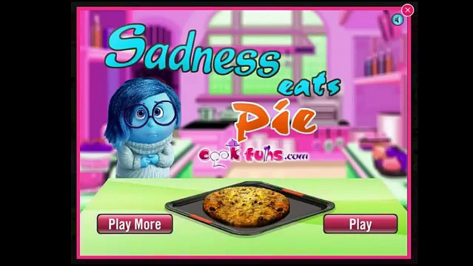 Inside Out Sadness chef cooking a pie game for girls. Cooking games for kids.