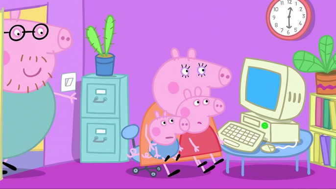 Peppa Pig - Papa Pig, expert en ordinateur (clip) Peppa Pig En Español HD La Cerdita La Vi