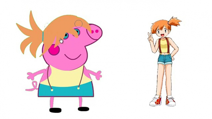 Peppa y george se disfrazan de pokemon