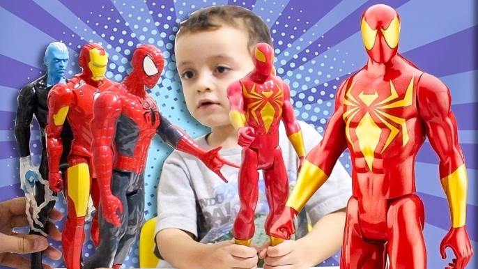 Homem Aranha de Ferro Iron Spider Titan Hero Series Bonecos de Herois