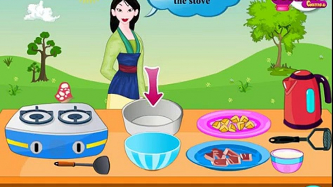 Mulan Cooking Chinese Pie | Best Game for Little Girls - Baby Games To Play