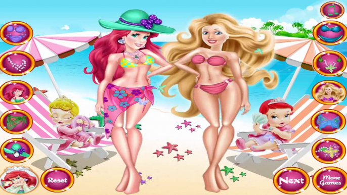 Princess Mommy Holiday - Disney Princess Ariel and Barbie new fun Dress Up Games for Littl