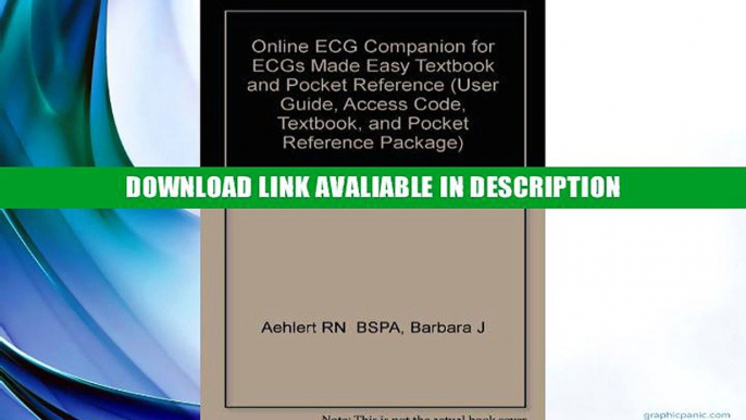 eBook Free Online ECG Companion for ECGs Made Easy Textbook and Pocket Reference (Access Code,