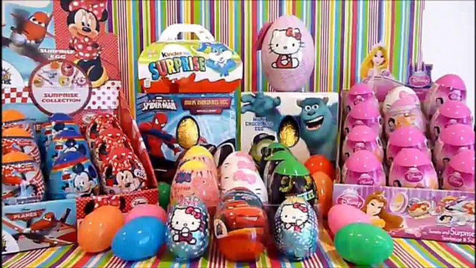 TOP 6 Maxi Surprise eggs Compilation Hello Kitty Dora Peppa pig unboxing Toys kids HD