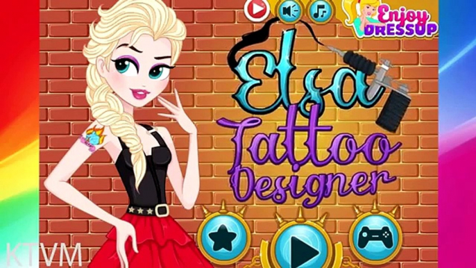 Painting Games - Frozen Princess Elsa Tattoo Designer Game