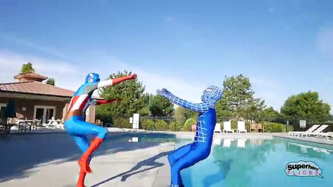 Ninja Turtles & T-rex/Godzilla vs Spiderman & Captain America | In Real Life Mutant Superh