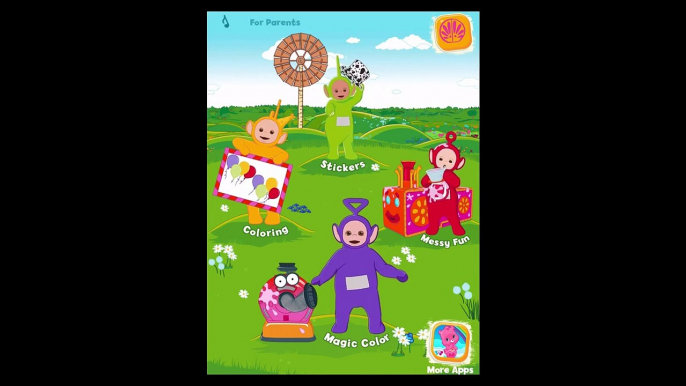 Teletubbies Paint Sparkles - Draw, Color, Have Fun - Play with Magic Sticker