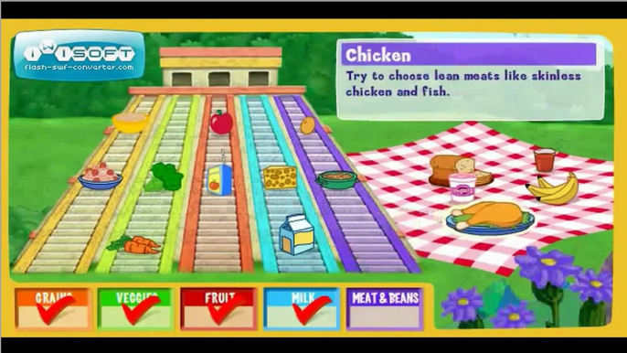 Doras Food Pyramid Games-Dora The Explorer