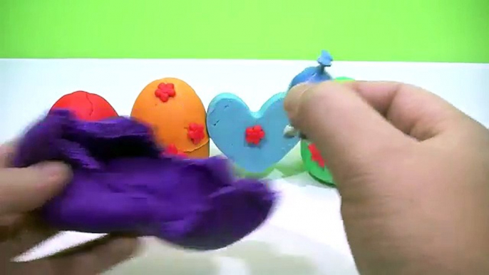 Play Doh Kinder Surprise Eggs Toys Dory Peppa Pig - Play Doh Learn Colors For Kids For Chi