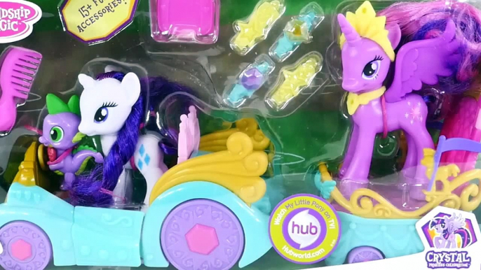 CARS My Little Pony Princess Celebration Carriage Hello Kitty Twilight Sparkles Rarity Toy