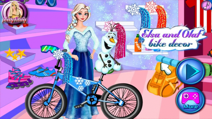 Elsa And Olaf Bike Decor: Disney princess Frozen - Best Baby Games For Girls