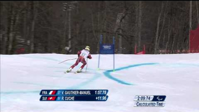 Robin Cuche (2nd run) | Men's giant slalom standing | Alpine skiing | Sochi 2014 Paralympics