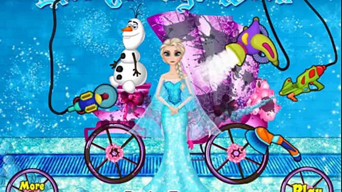 Disney Princess Elsa Carriage Wash Games for Girls