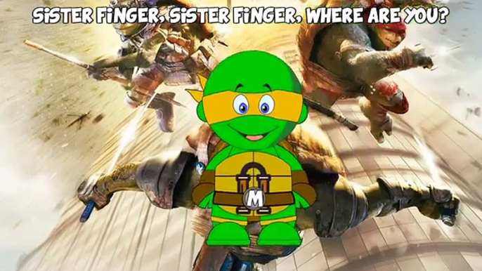 TEENAGE MUTANT NINJA TURTLES Finger Family | #TMNT2 #Animation Daddy Finger Nursery Rhyme