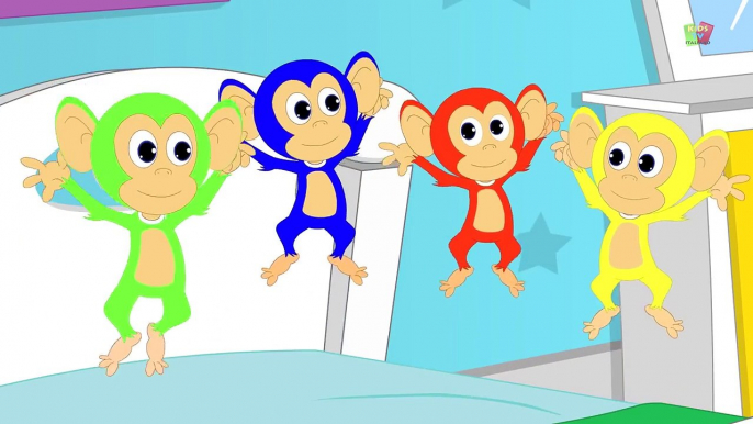 Cinque scimmiette - Five Little Monkeys - Canzone per bambini - Yleekids Italiano