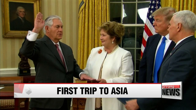 Tillerson to embark on tour to Seoul, Tokyo, Beijing this week