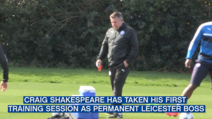 Shakespeare takes first Leicester training session