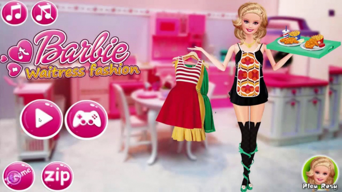 Барби Официантка Мода Барби платье вверх игра для девушки