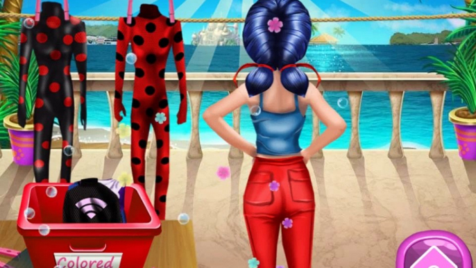 Ladybug Washing Costumes - Disney Movie Cartoon Game Laundry Day - Miraculous Ladybug Full